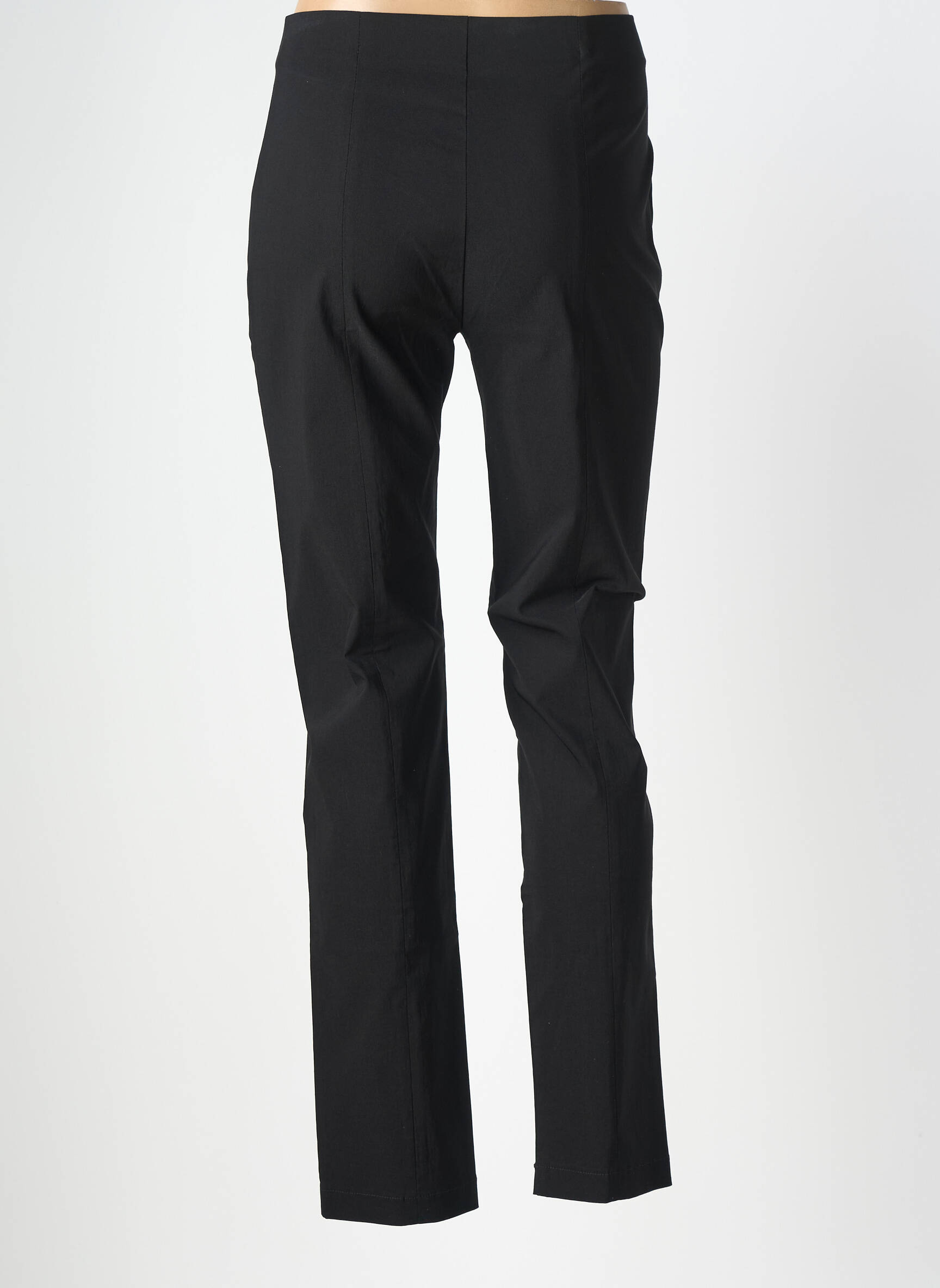 Pantalon slim talie înaltă talie înaltă negru ANNA MONTANA femeie