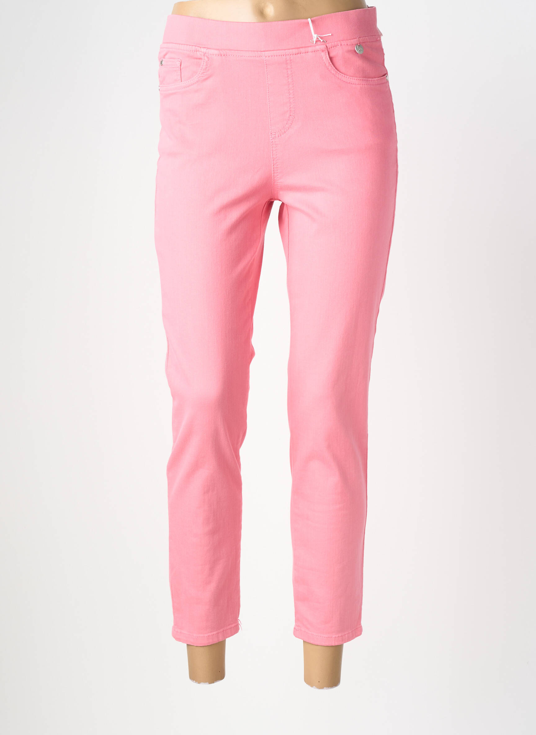 Pantalon 7/8 elasticitate mărime normală roz ANNA MONTANA femeie