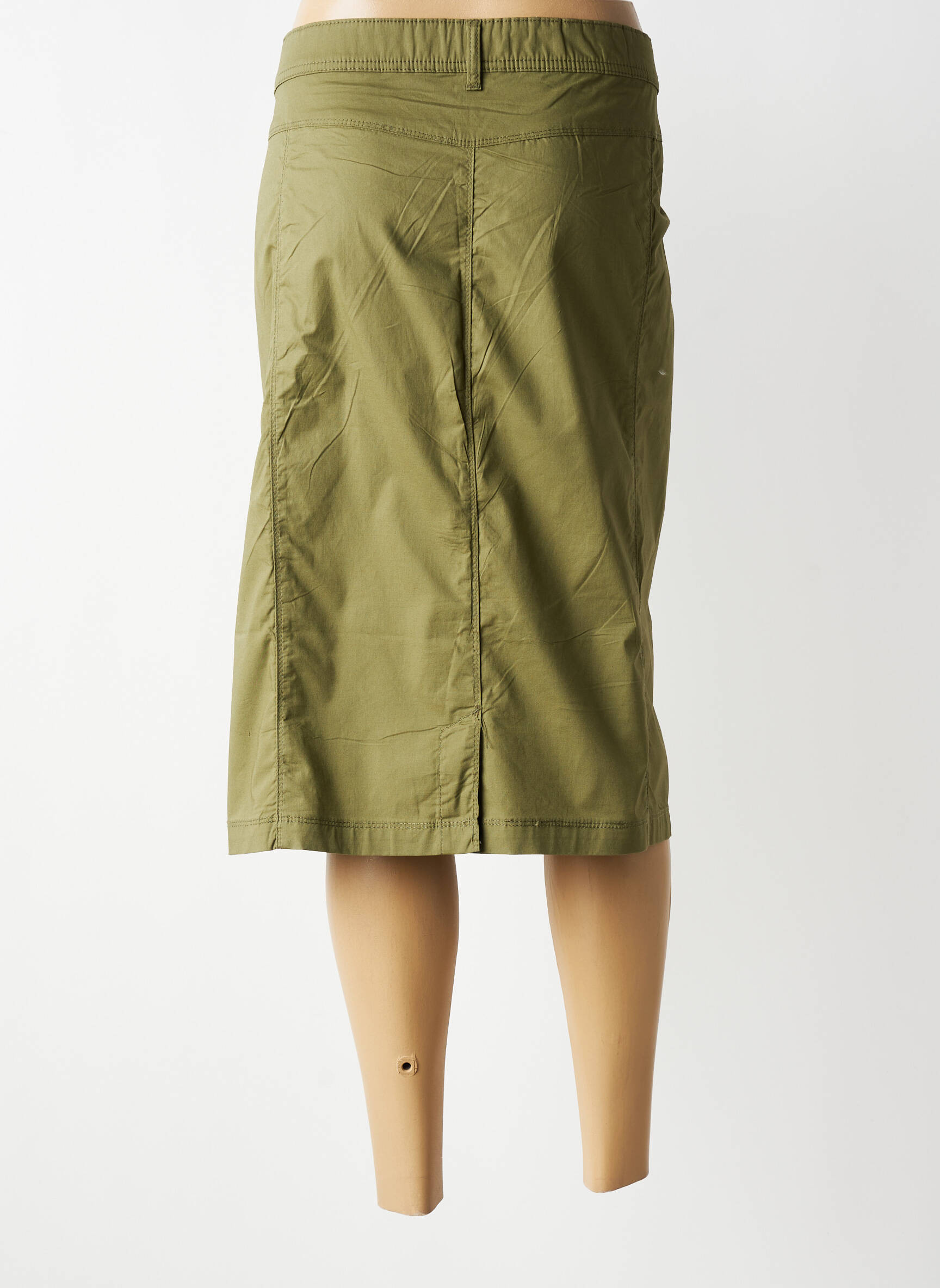 Fustă midi elasticitate verde GRIFFON femeie