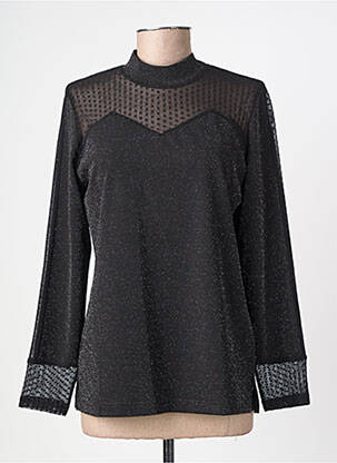 Top elasticitate mâneci lungi negru MERI & ESCA femeie