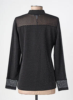 Top elasticitate mâneci lungi negru MERI & ESCA femeie