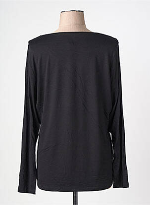 Top elasticitate mâneci lungi negru FRANCE RIVOIRE femeie