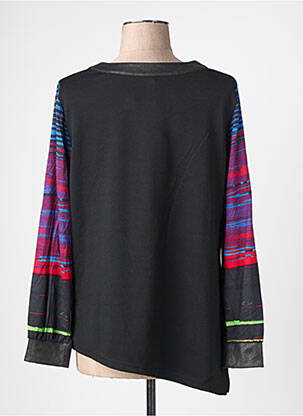 Top elasticitate mâneci lungi negru MERI & ESCA femeie