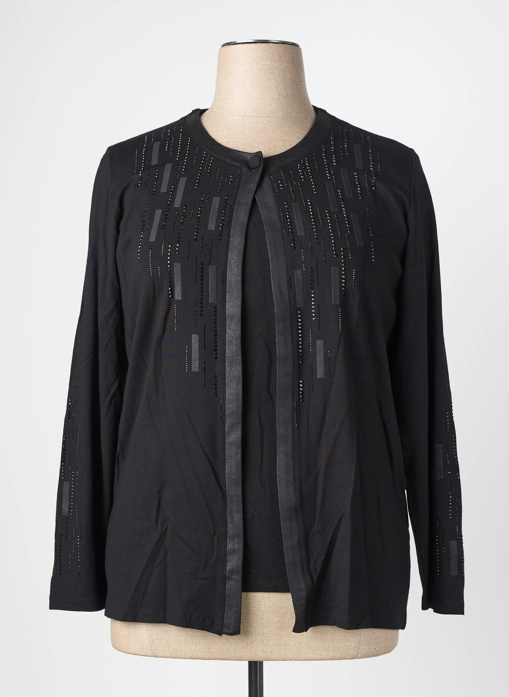 Jachete casual guler rotund negru GRIFFON femeie