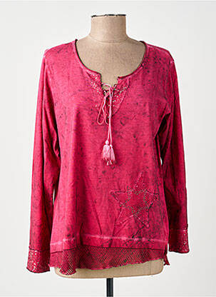 Tricou mâneci lungi mâneci lungi roz MERI & ESCA femeie