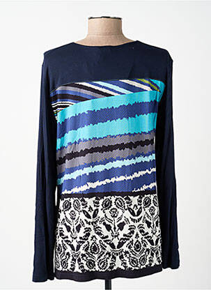 Tricou mâneci lungi mâneci lungi albastru GUY DUBOUIS femeie