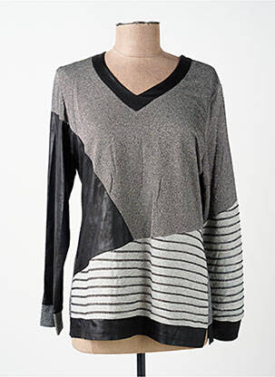 Tricou mâneci lungi mâneci lungi gri GUY DUBOUIS femeie
