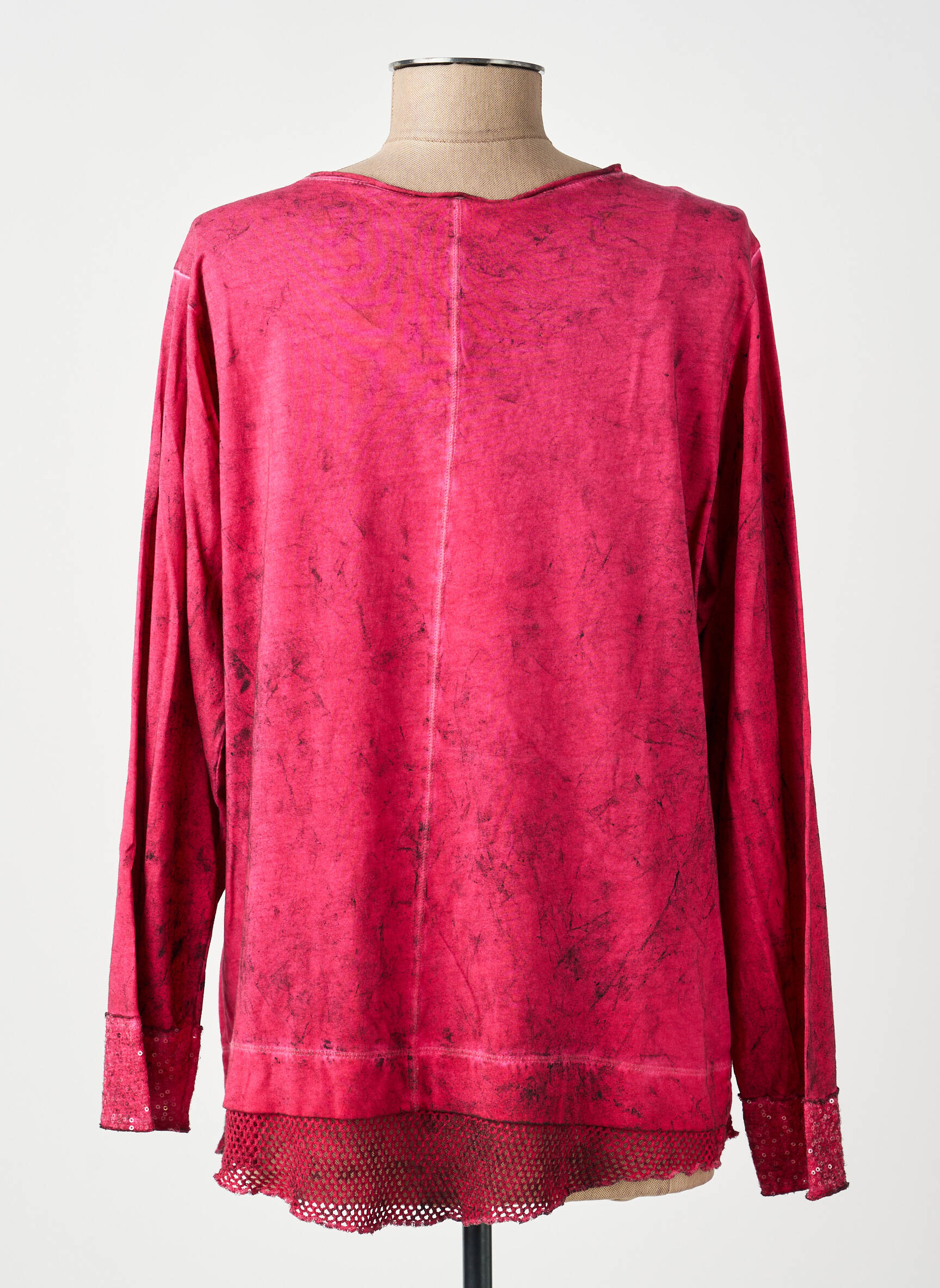 Tricou mâneci lungi mâneci lungi roz MERI & ESCA femeie