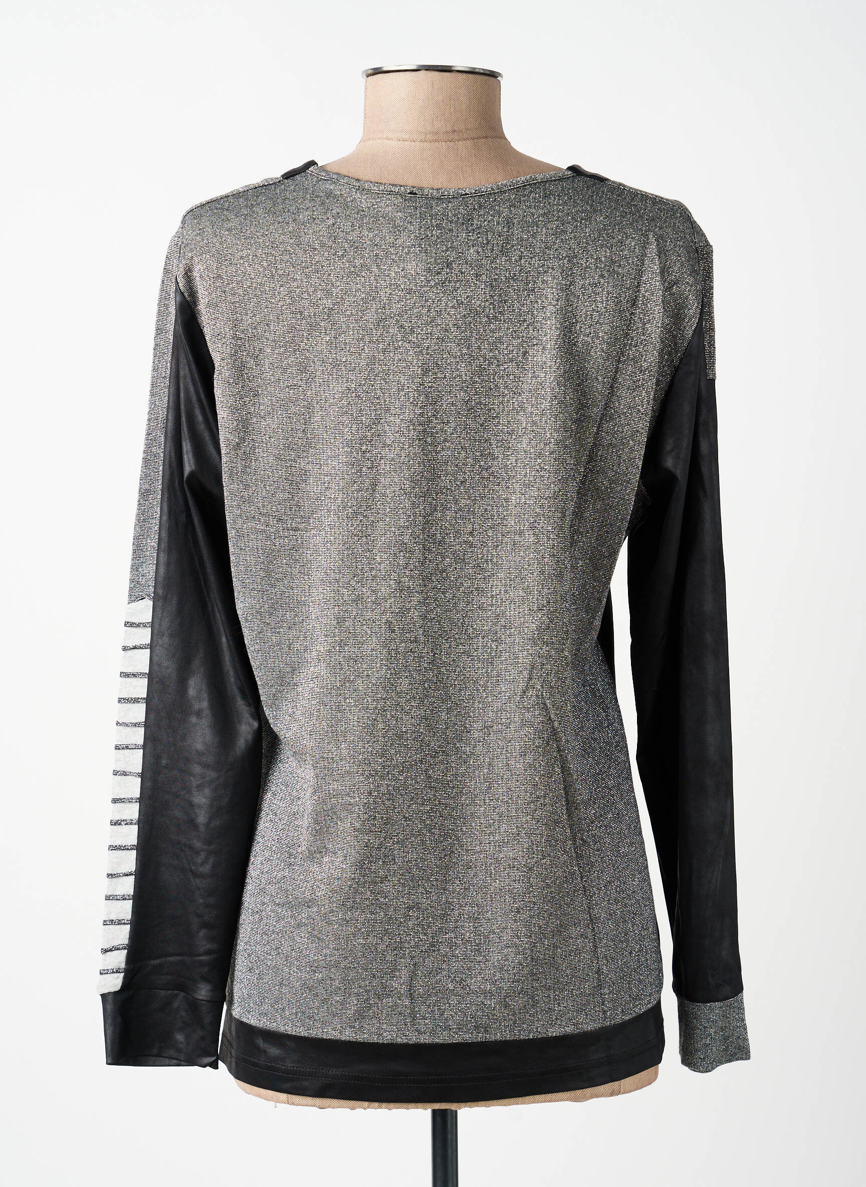 Tricou mâneci lungi mâneci lungi gri GUY DUBOUIS femeie