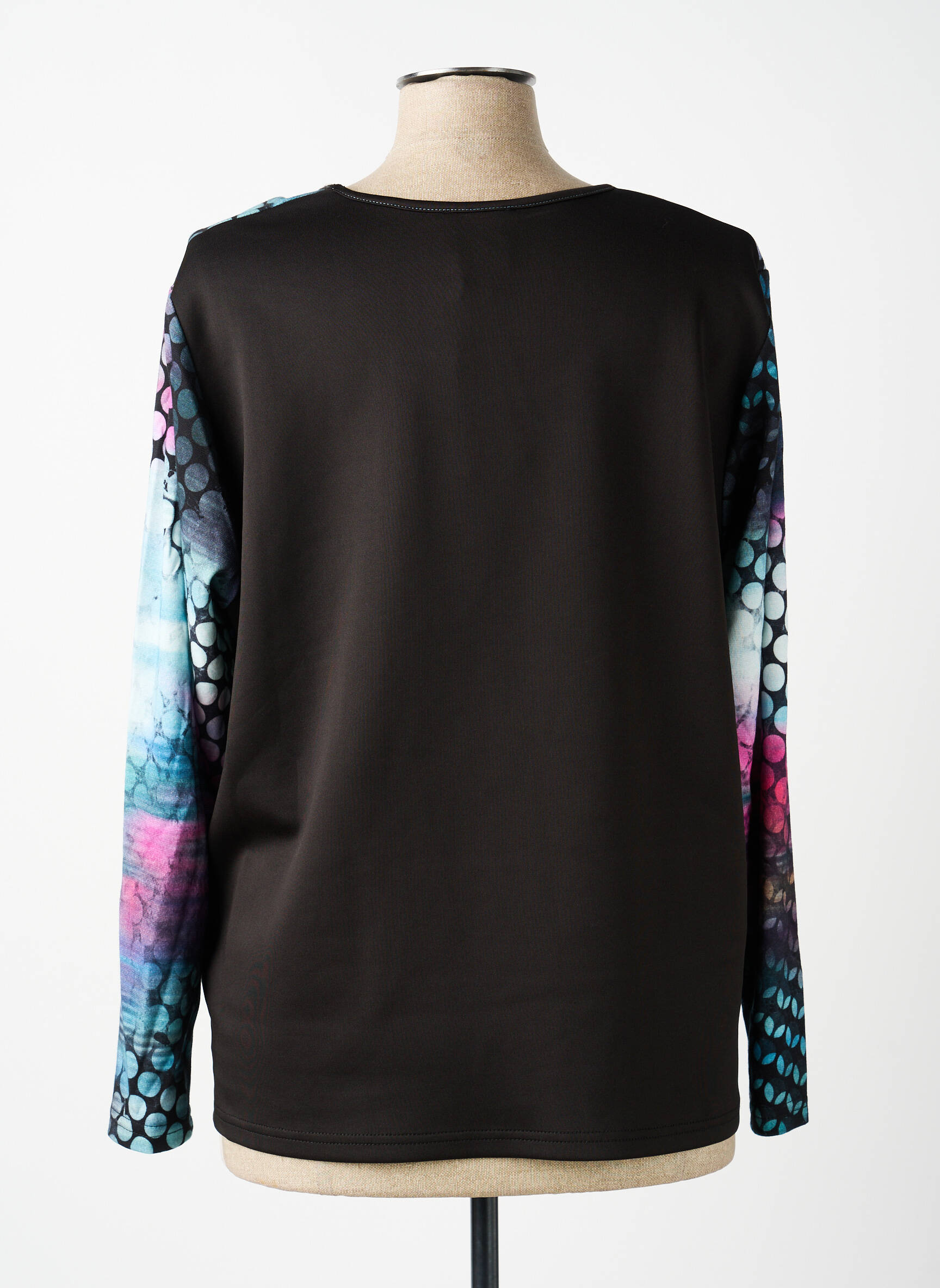 Tricou mâneci lungi mâneci lungi negru GUY DUBOUIS femeie