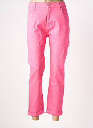 Pantalon 7/8 elasticitate mărime normală roz NINA CARTER femeie