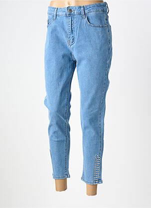 Blugi cu croială slim elasticitate mărime normală albastru B.S JEANS femeie