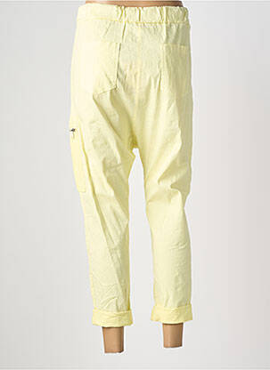 Pantalon 7/8 elasticitate mărime normală galben NEW COLLECTION femeie
