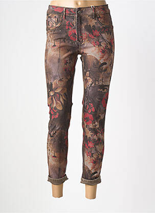 Pantalon slim elasticitate mărime normală verde MAISON ONADO femeie