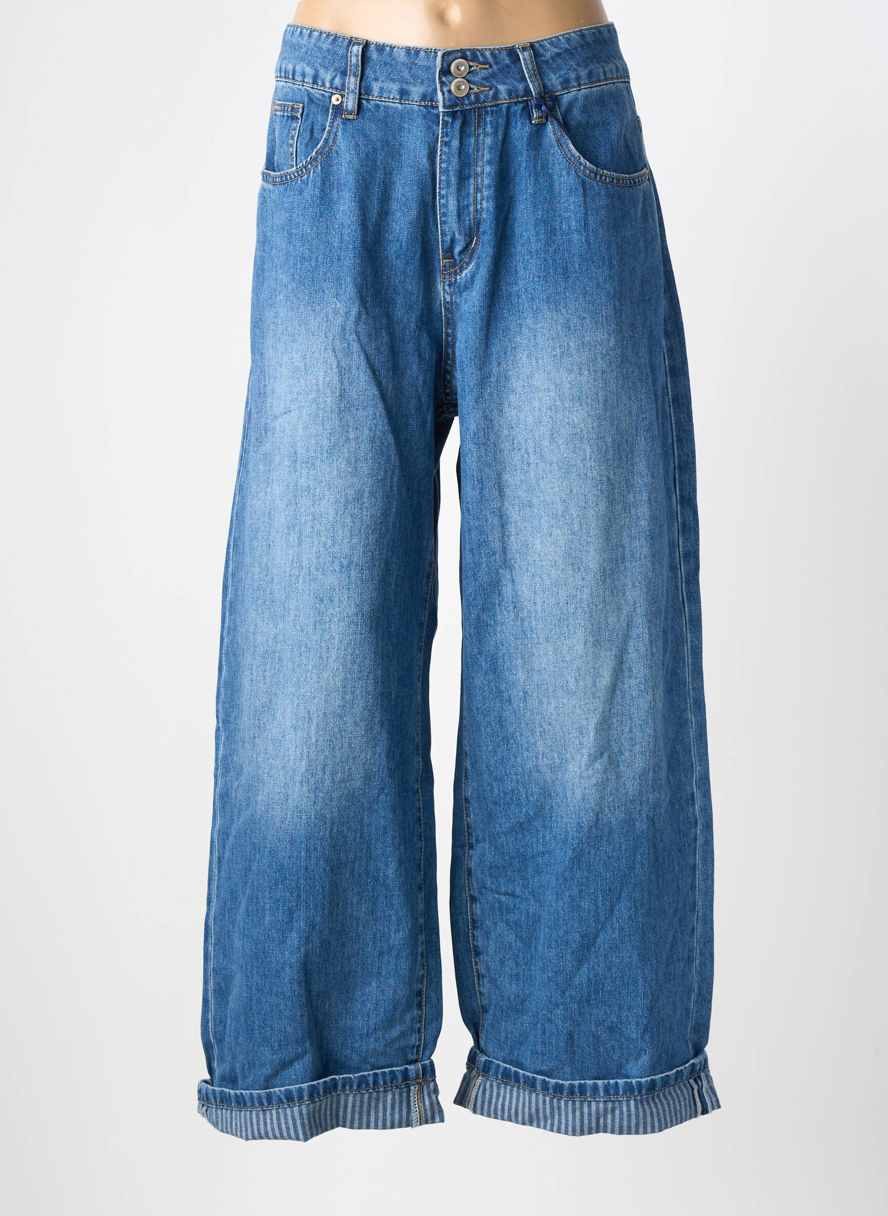 Blugi cu croială largă mărime normală mărime normală albastru DENIM DAYS femeie
