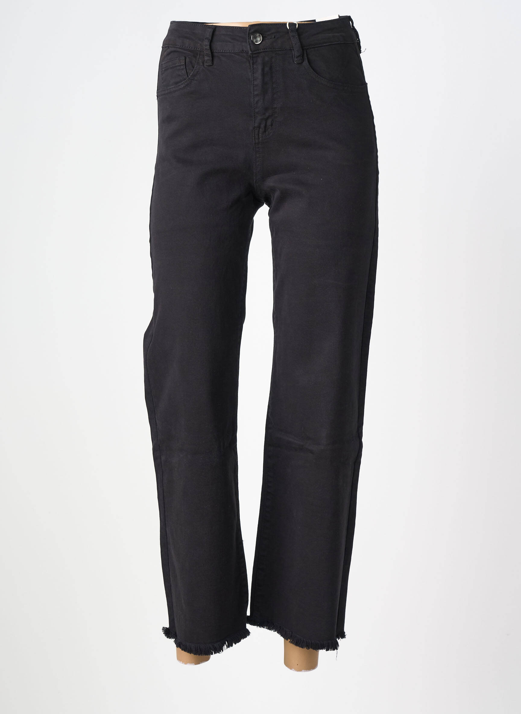 Pantalon 7/8 elasticitate mărime normală negru MAISON ONADO femeie