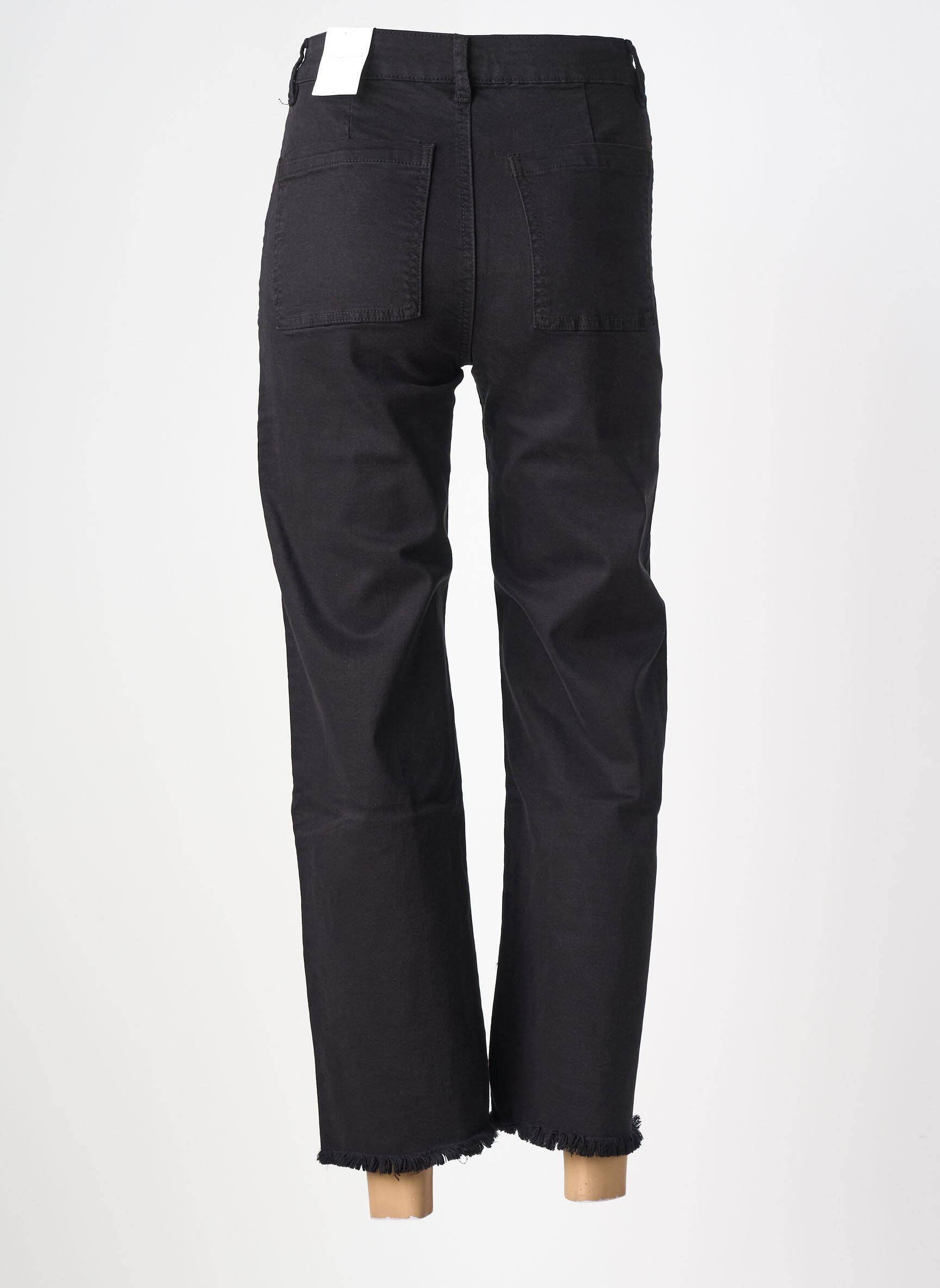 Pantalon 7/8 elasticitate mărime normală negru MAISON ONADO femeie