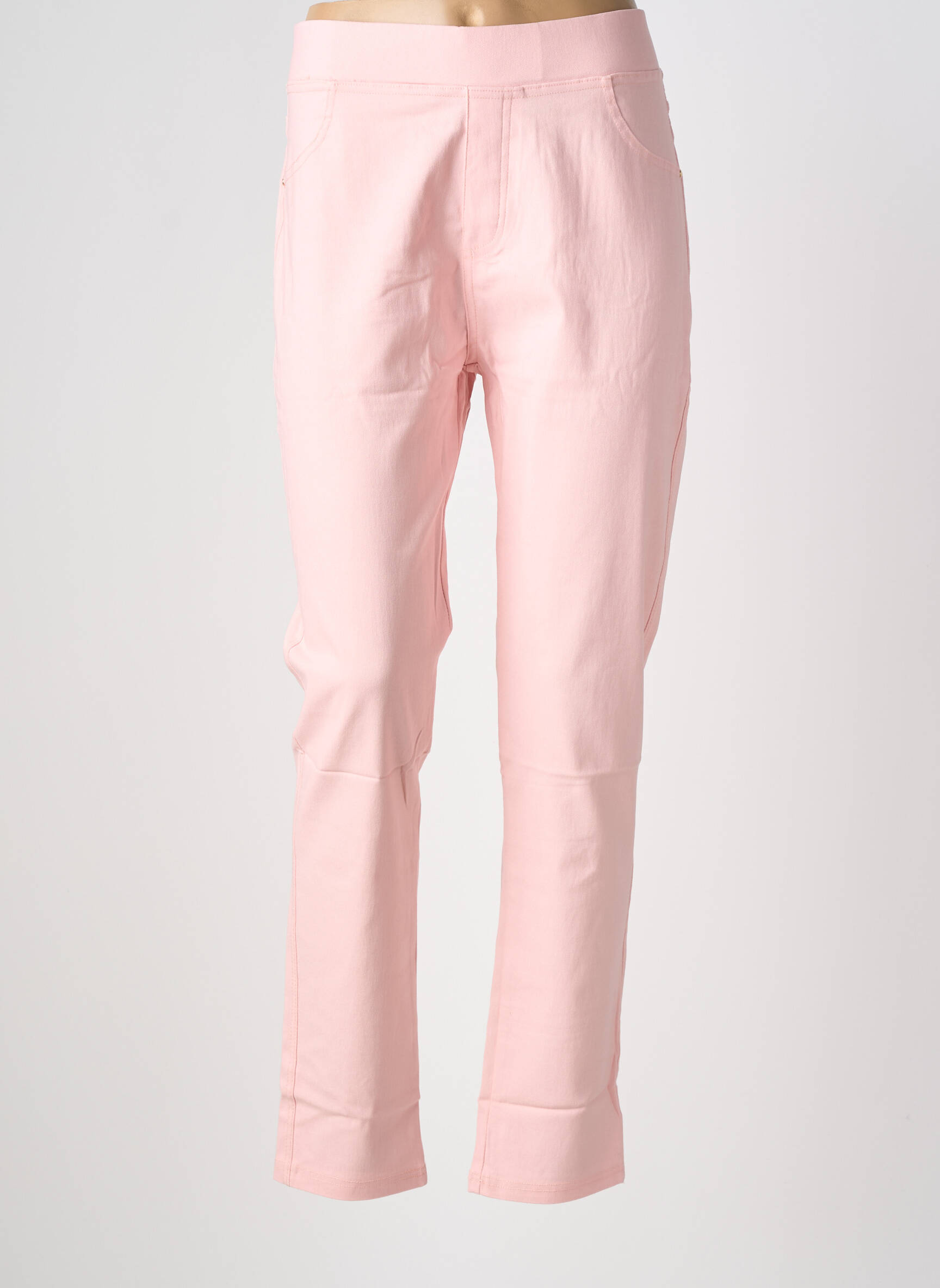 Pantalon drept elasticitate mărime normală roz CHRISTY femeie