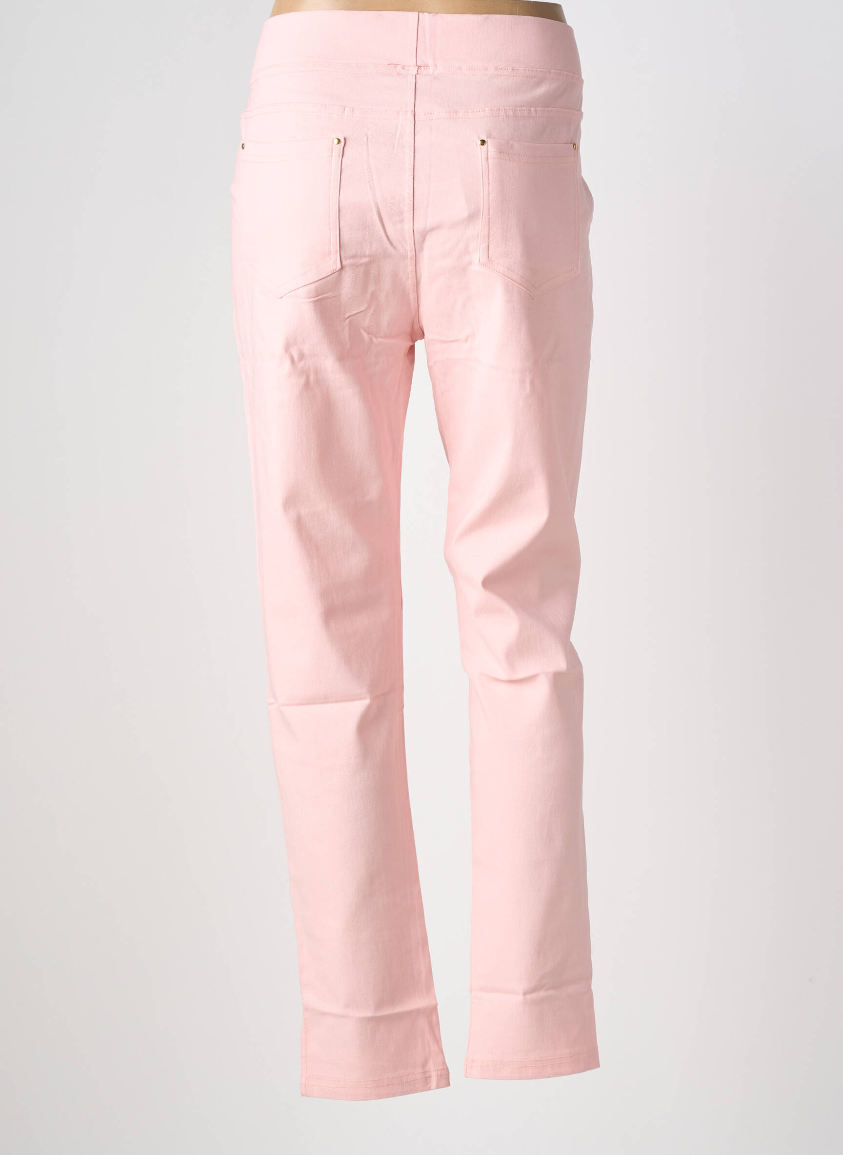 Pantalon drept elasticitate mărime normală roz CHRISTY femeie