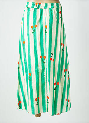 Fustă lungă croială fluidă verde APRIL VINTAGE femeie