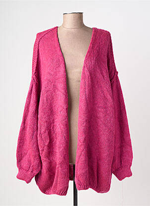 Vestă cu mâneci lungi mâneci lungi violet TRICOT STATION femeie