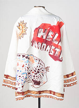 Sacou buzunare false alb NEW COLLECTION femeie