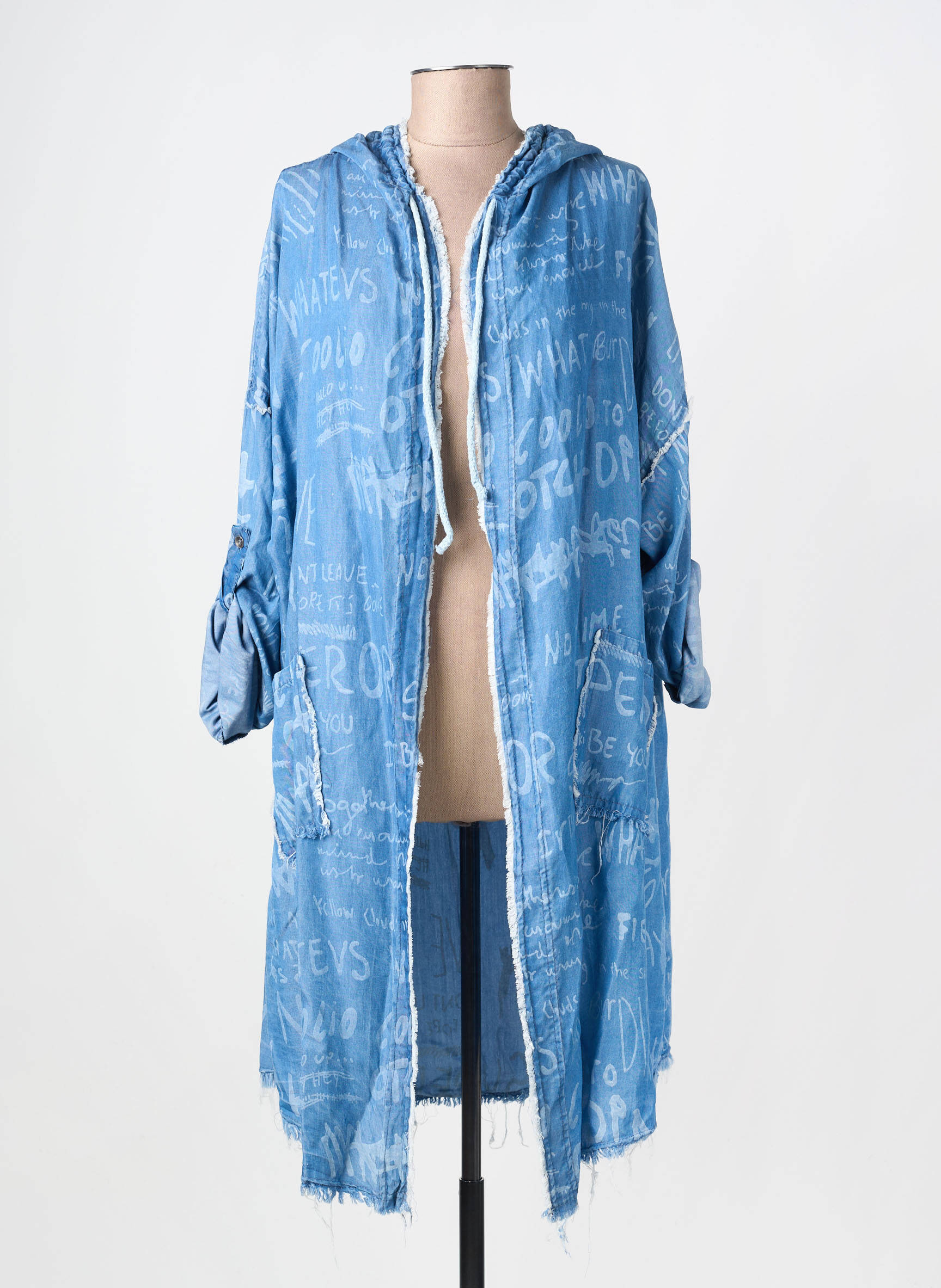Vestă cu mâneci lungi mâneci lungi albastru NEW COLLECTION femeie
