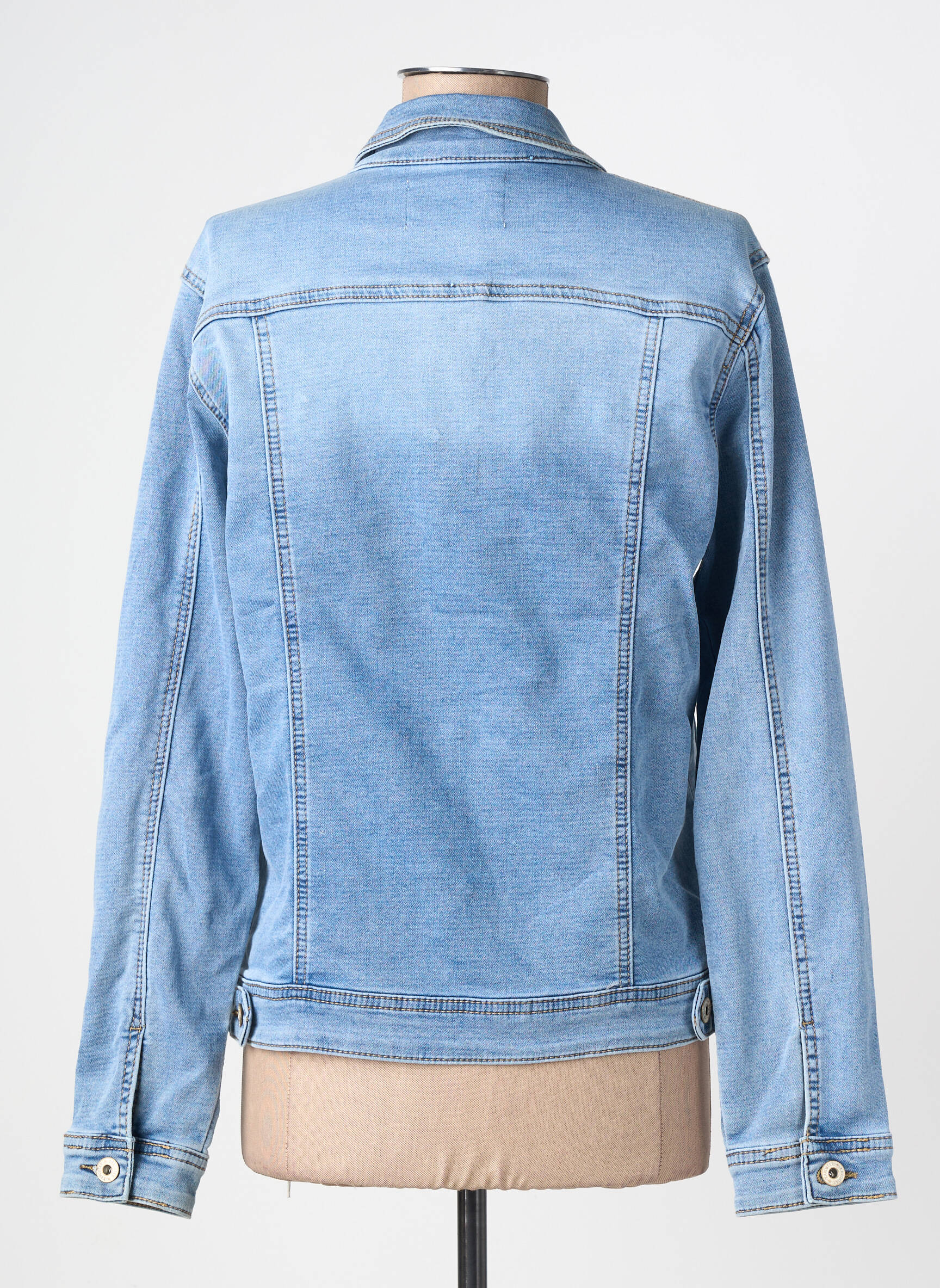 Jachetă de blugi mâneci lungi albastru KAROSTAR femeie