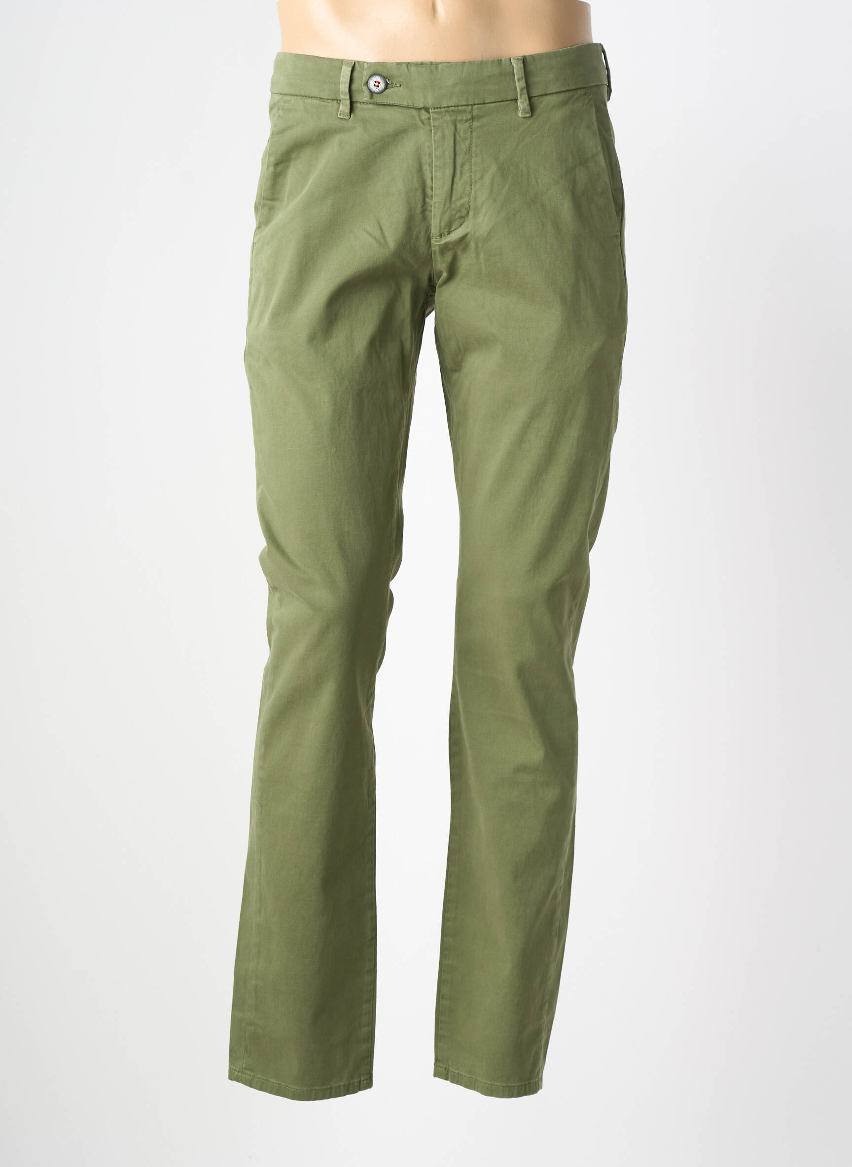 Pantalon chino elasticitate mărime normală verde SERGE BLANCO bărbat