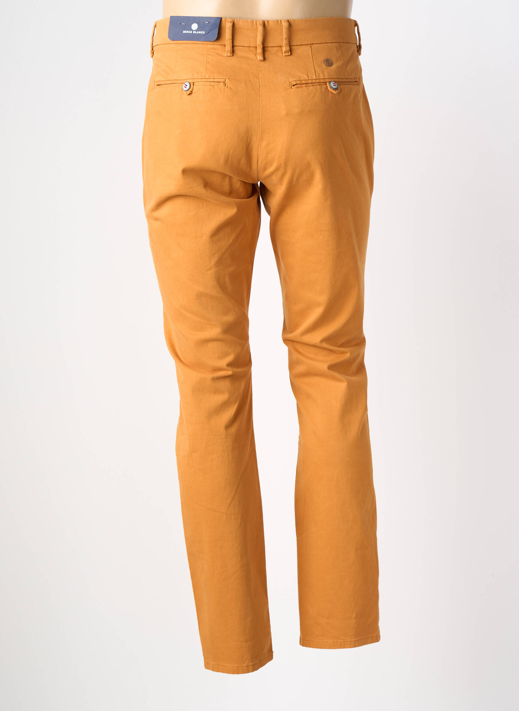 Pantalon chino elasticitate mărime normală portocalie SERGE BLANCO bărbat