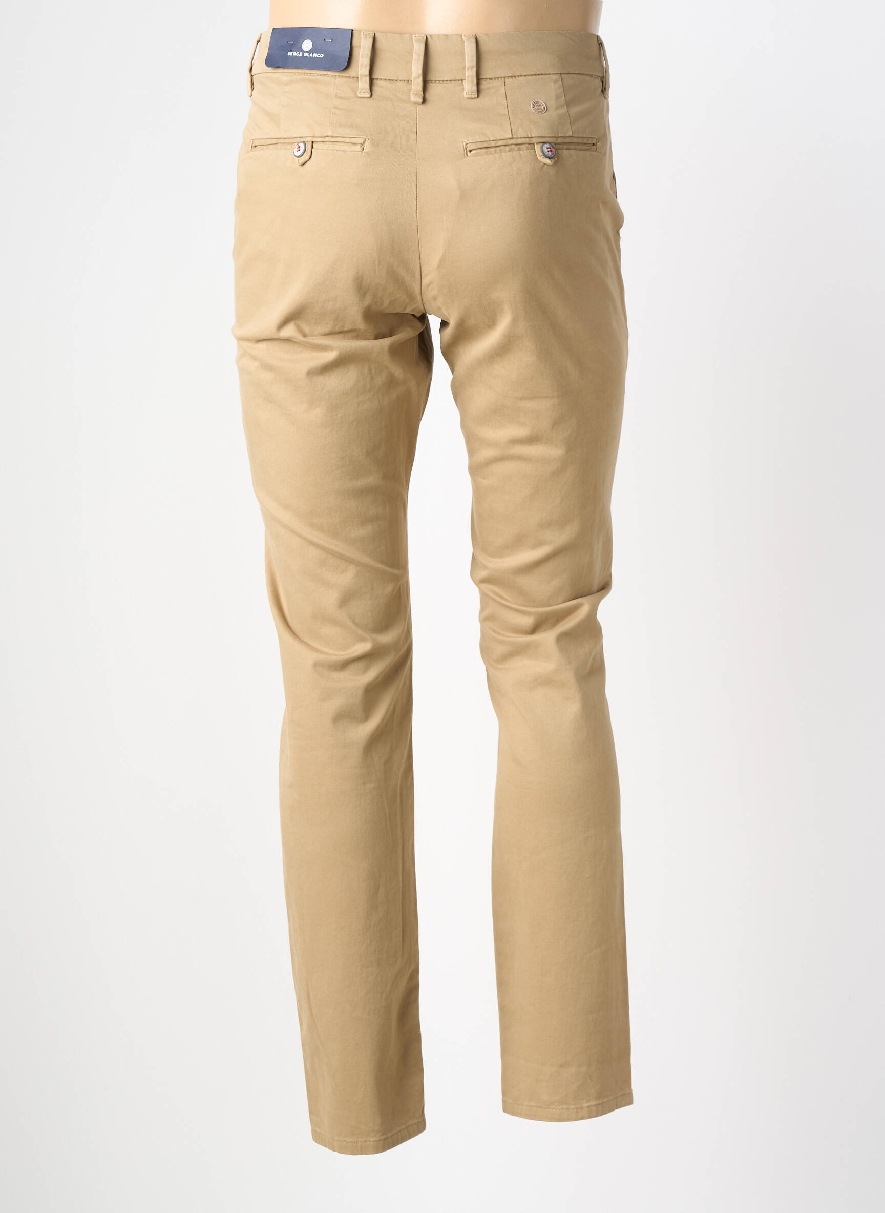 Pantalon chino elasticitate mărime normală verde SERGE BLANCO bărbat