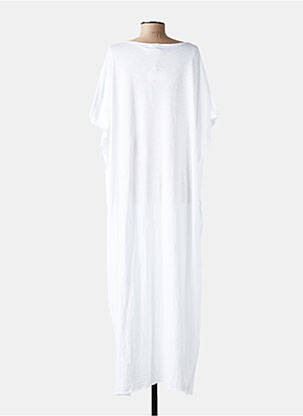 Rochie lungă mâneci scurte mâneci scurte alb KALIFORNIA DREAM femeie