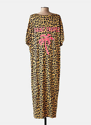 Rochie lungă mâneci scurte mâneci scurte maro SISSI FASHION femeie