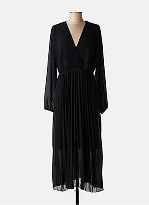 Rochie lungă mâneci lungi mâneci lungi negru C'MELODIE femeie
