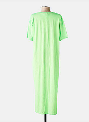 Rochie lungă mâneci scurte mâneci scurte verde FARFALLA femeie