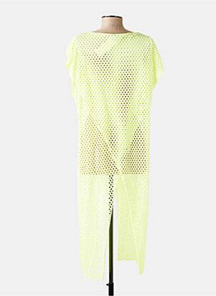 Tunică mâneci scurte ușoară și transparentă galben închis NEW COLLECTION femeie