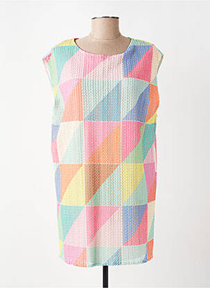 Rochie scurtă mâneci scurte mâneci scurte roz LES ACOLYTES femeie