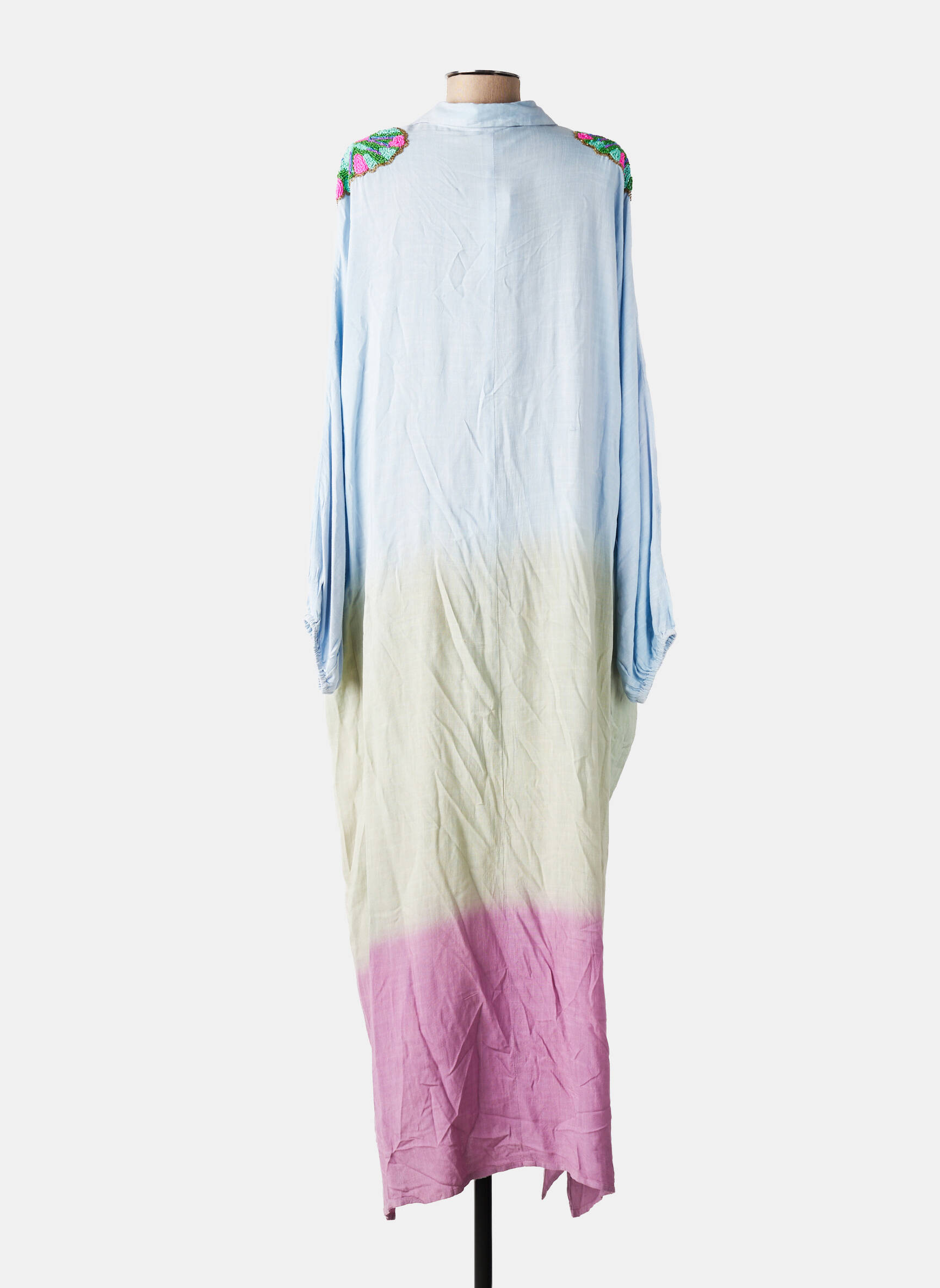 Rochie lungă mâneci lungi mâneci lungi violet BIANCA femeie