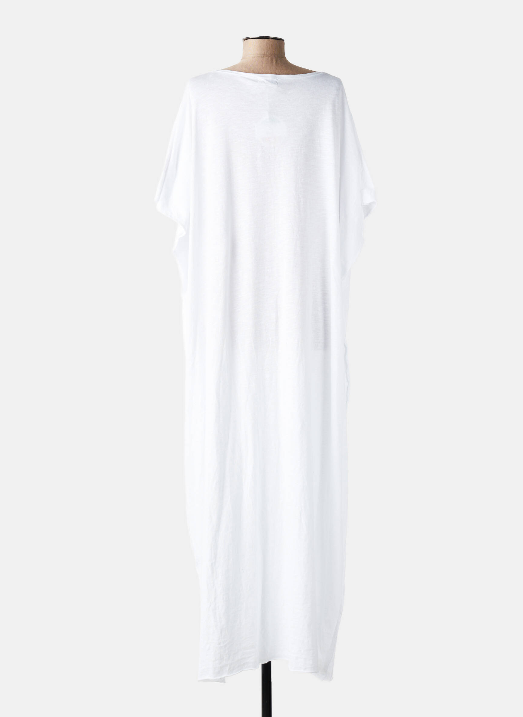 Rochie lungă mâneci scurte mâneci scurte alb KALIFORNIA DREAM femeie