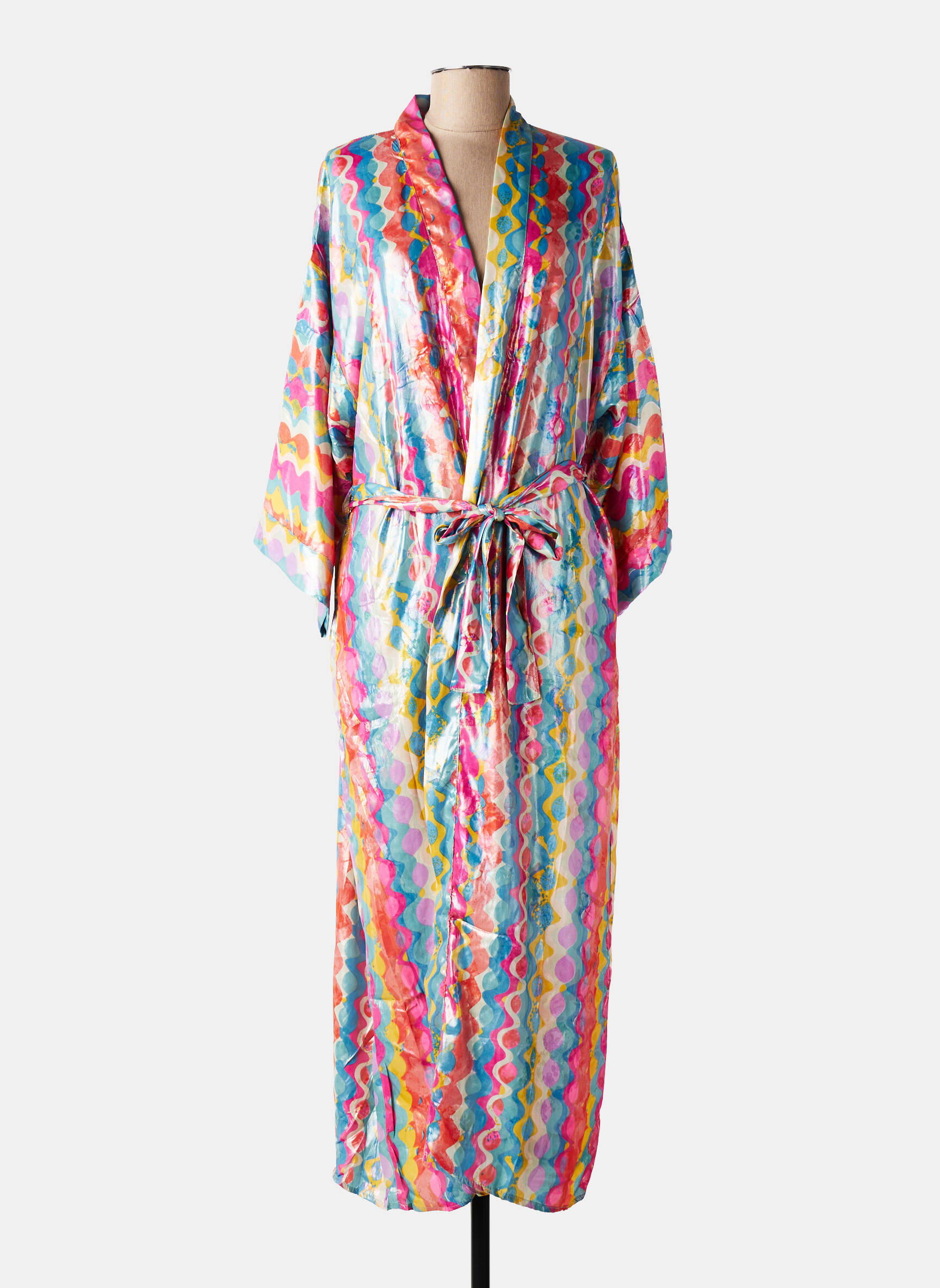 Jachete kimono imprimeu fantezie roz BIANCA femeie