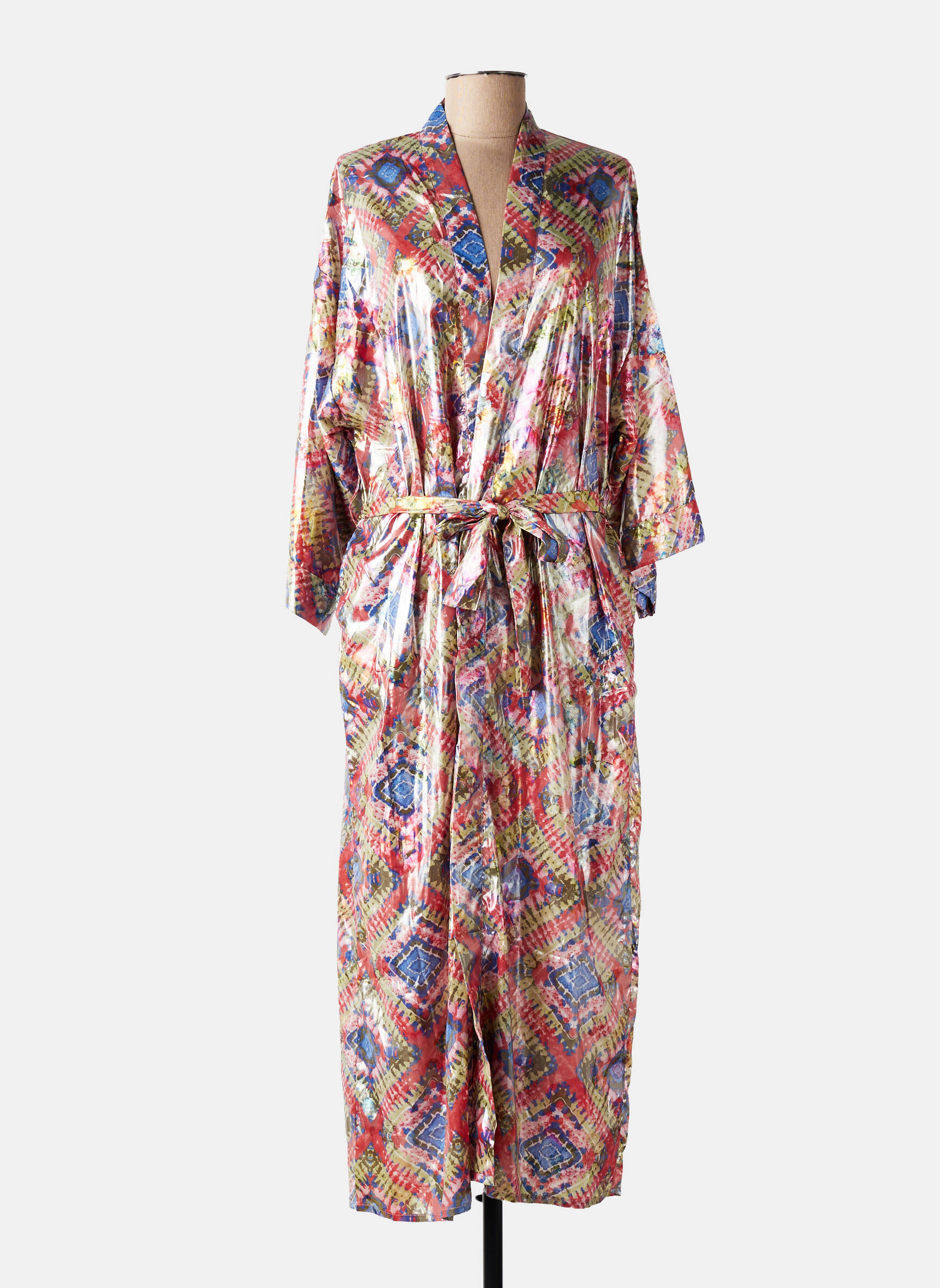 Jachete kimono imprimeu fantezie roz BIANCA femeie
