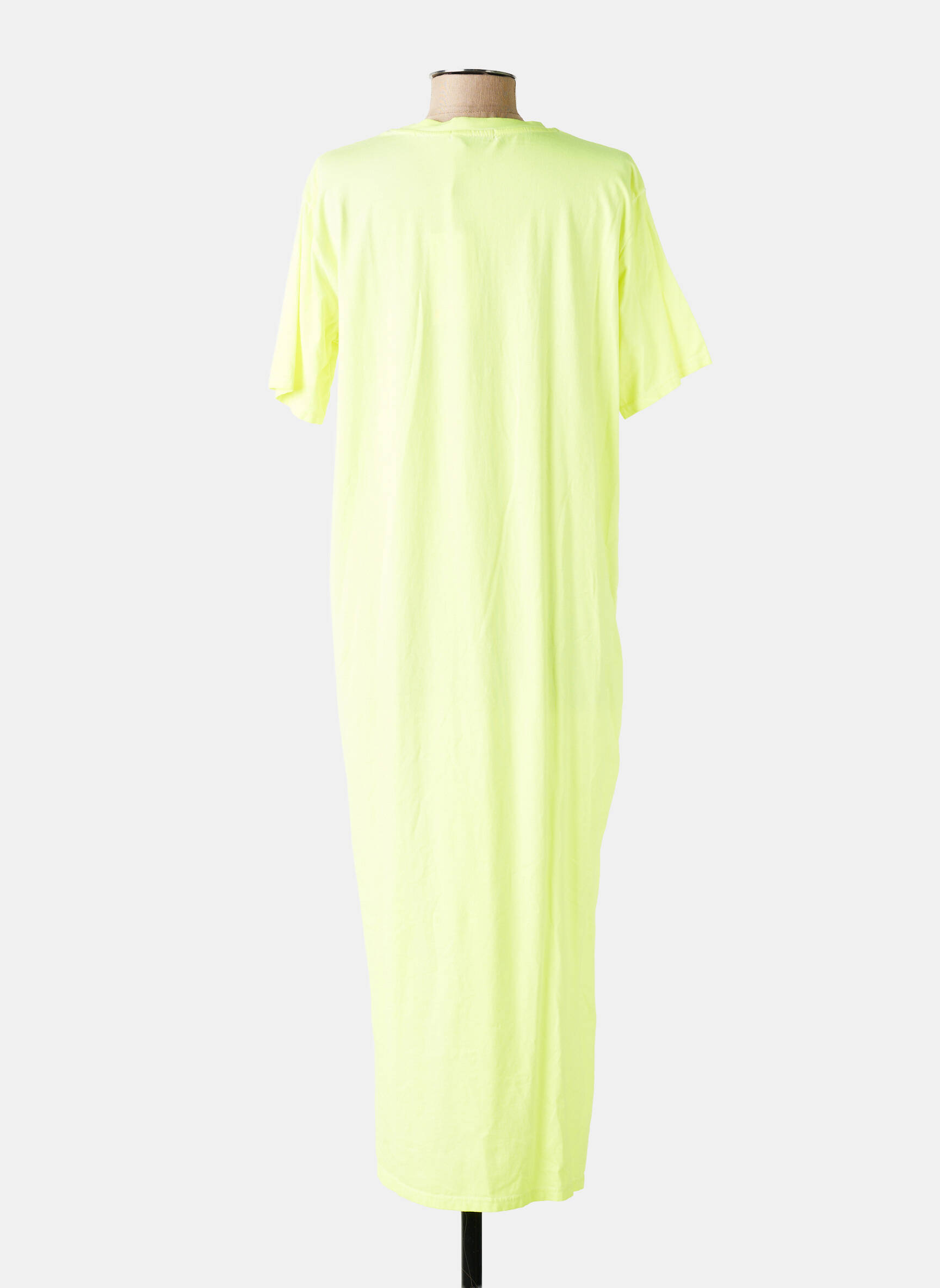 Rochie lungă mâneci scurte mâneci scurte galben FARFALLA femeie