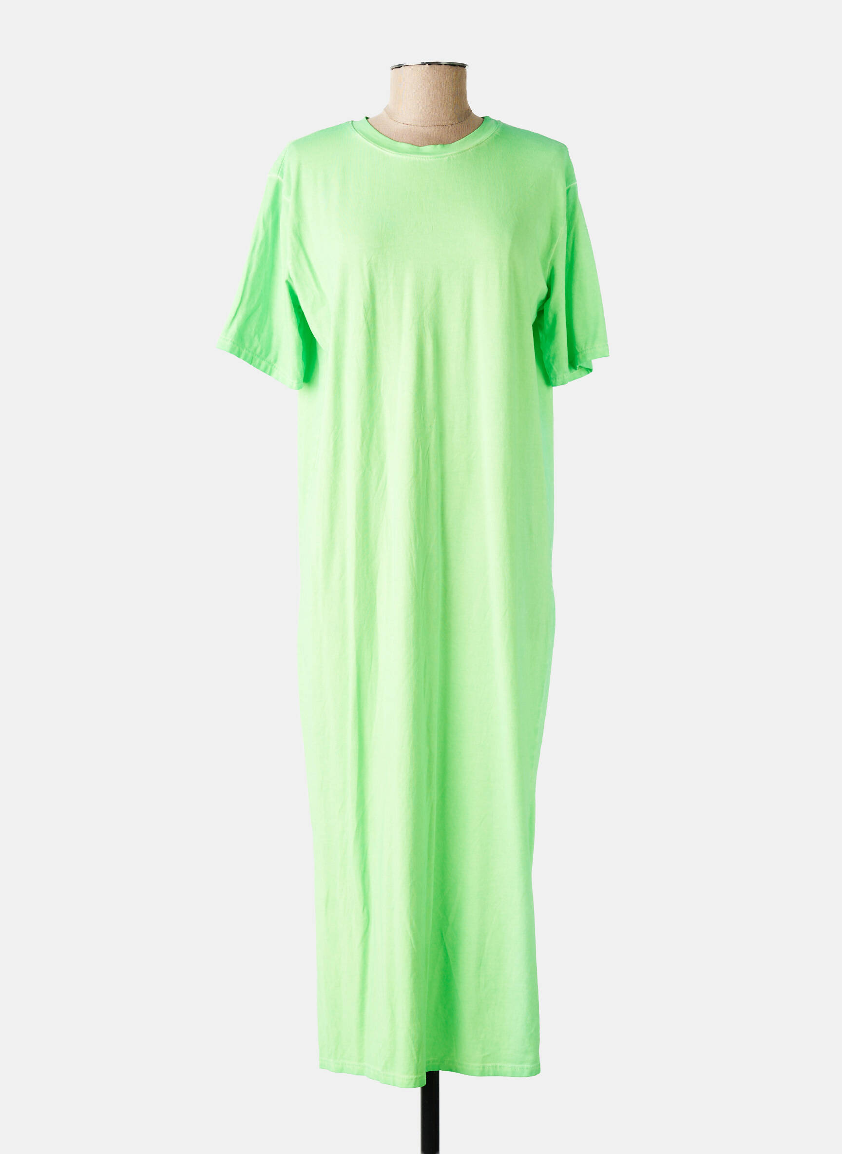 Rochie lungă mâneci scurte mâneci scurte verde FARFALLA femeie