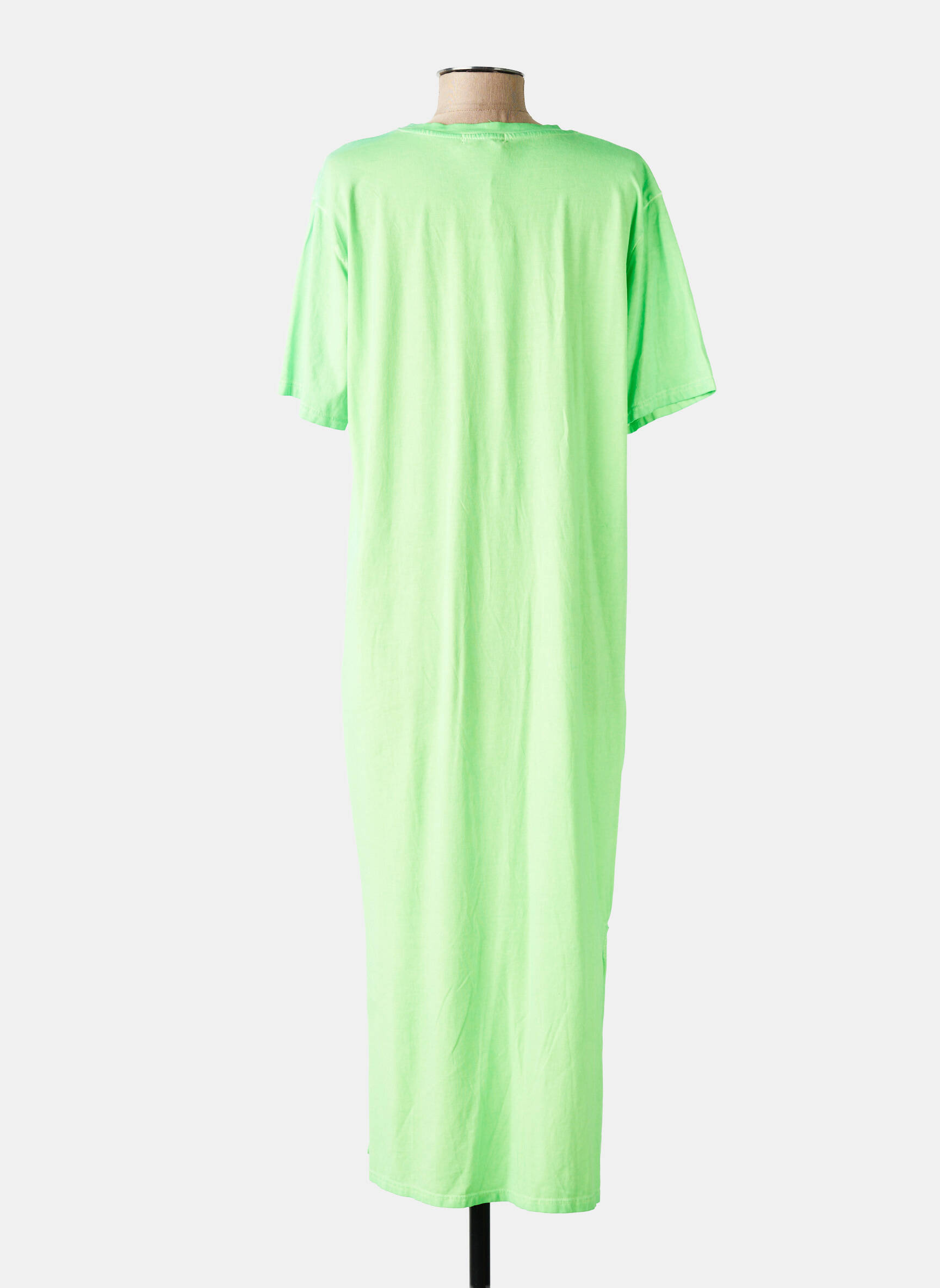 Rochie lungă mâneci scurte mâneci scurte verde FARFALLA femeie