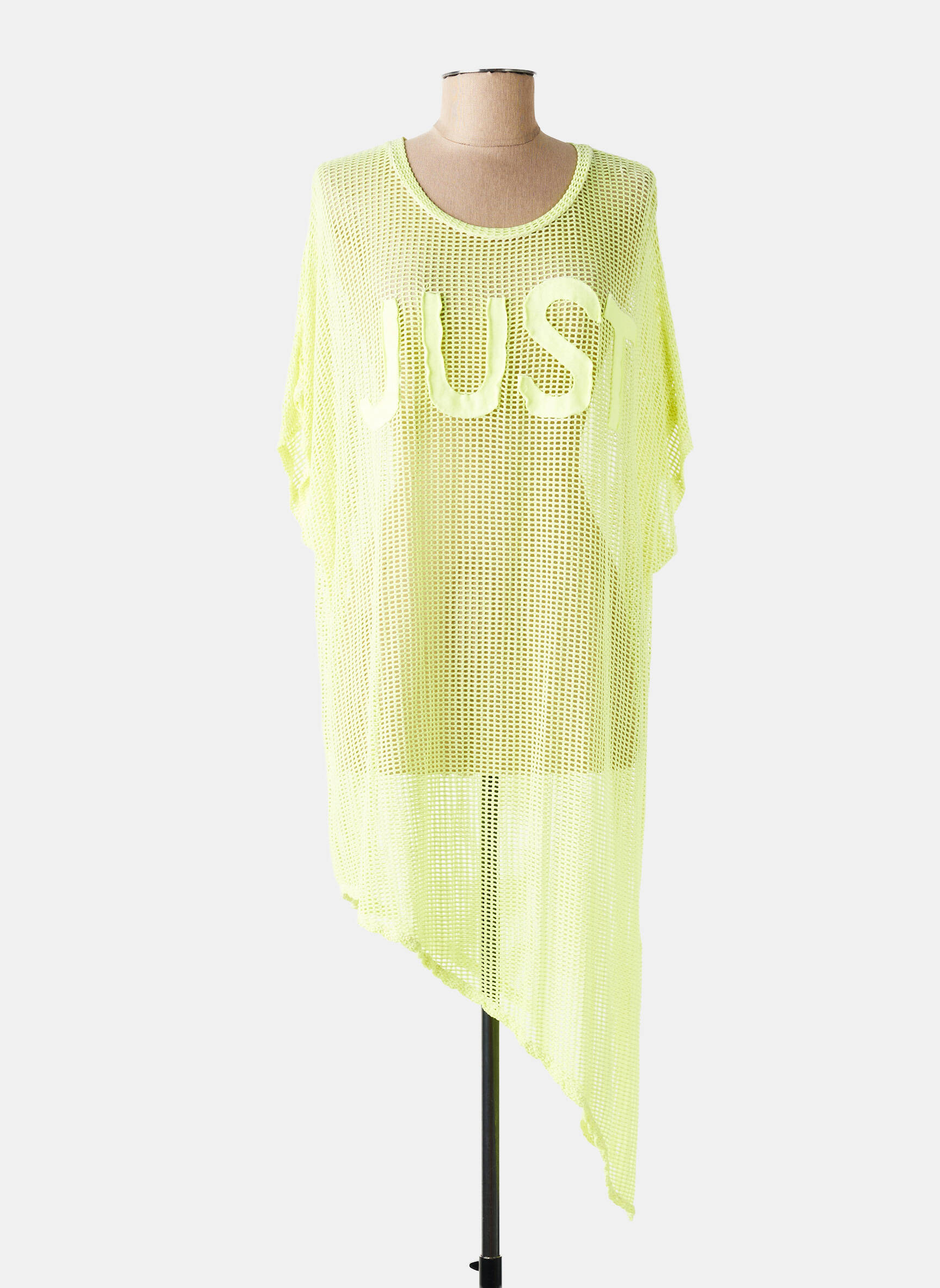 Tunică mâneci scurte ușoară și transparentă galben NEW COLLECTION femeie