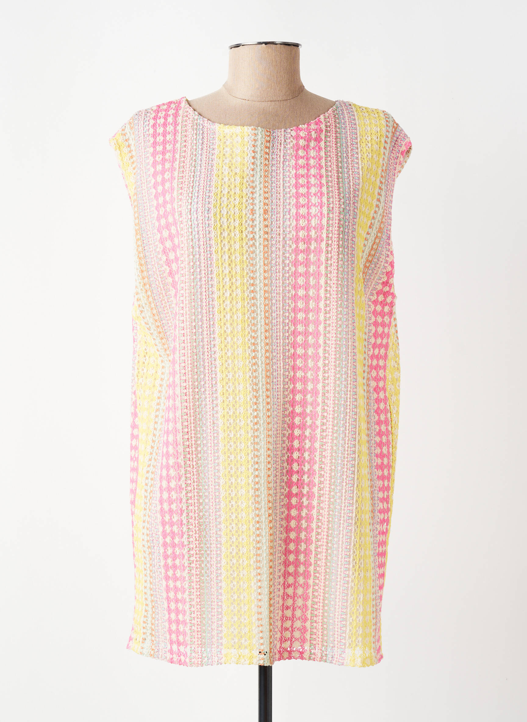 Rochie scurtă mâneci scurte mâneci scurte galben LES ACOLYTES femeie