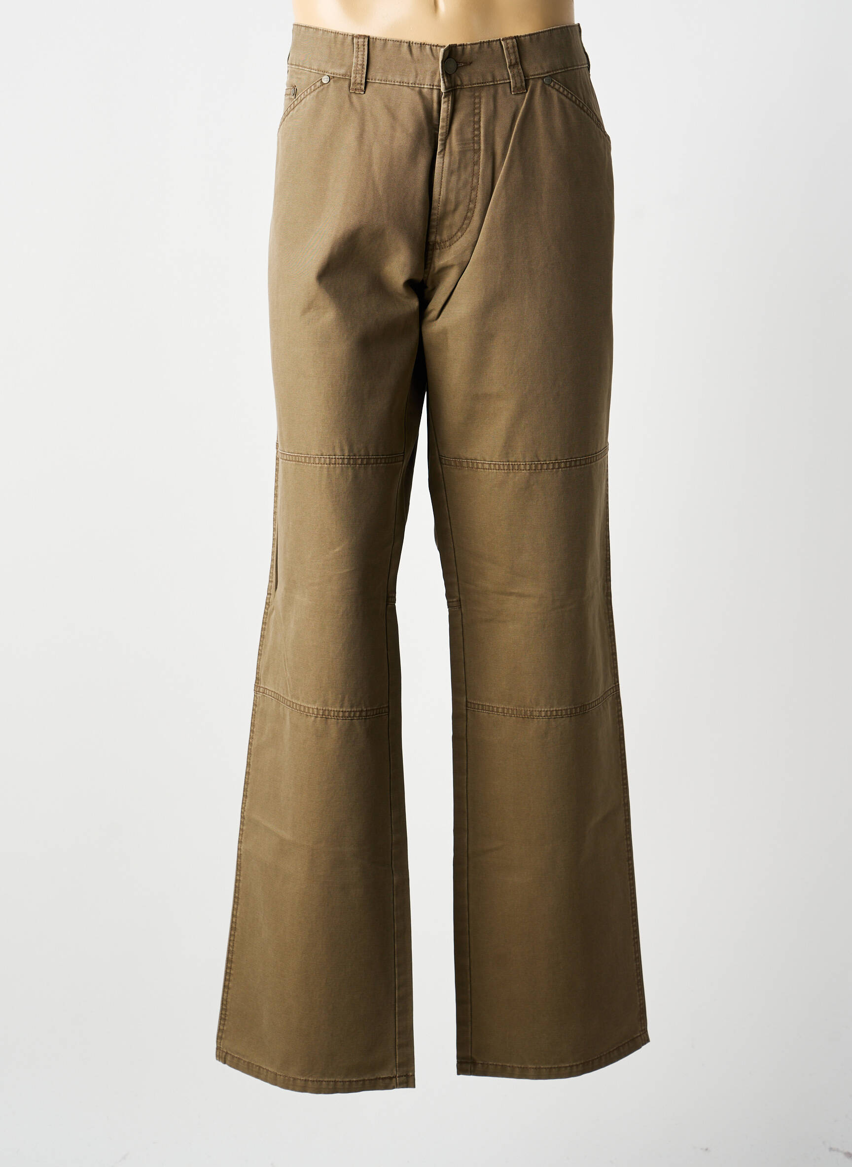 Pantalon drept țesătură poplin mărime normală maro CAMEL ACTIVE bărbat