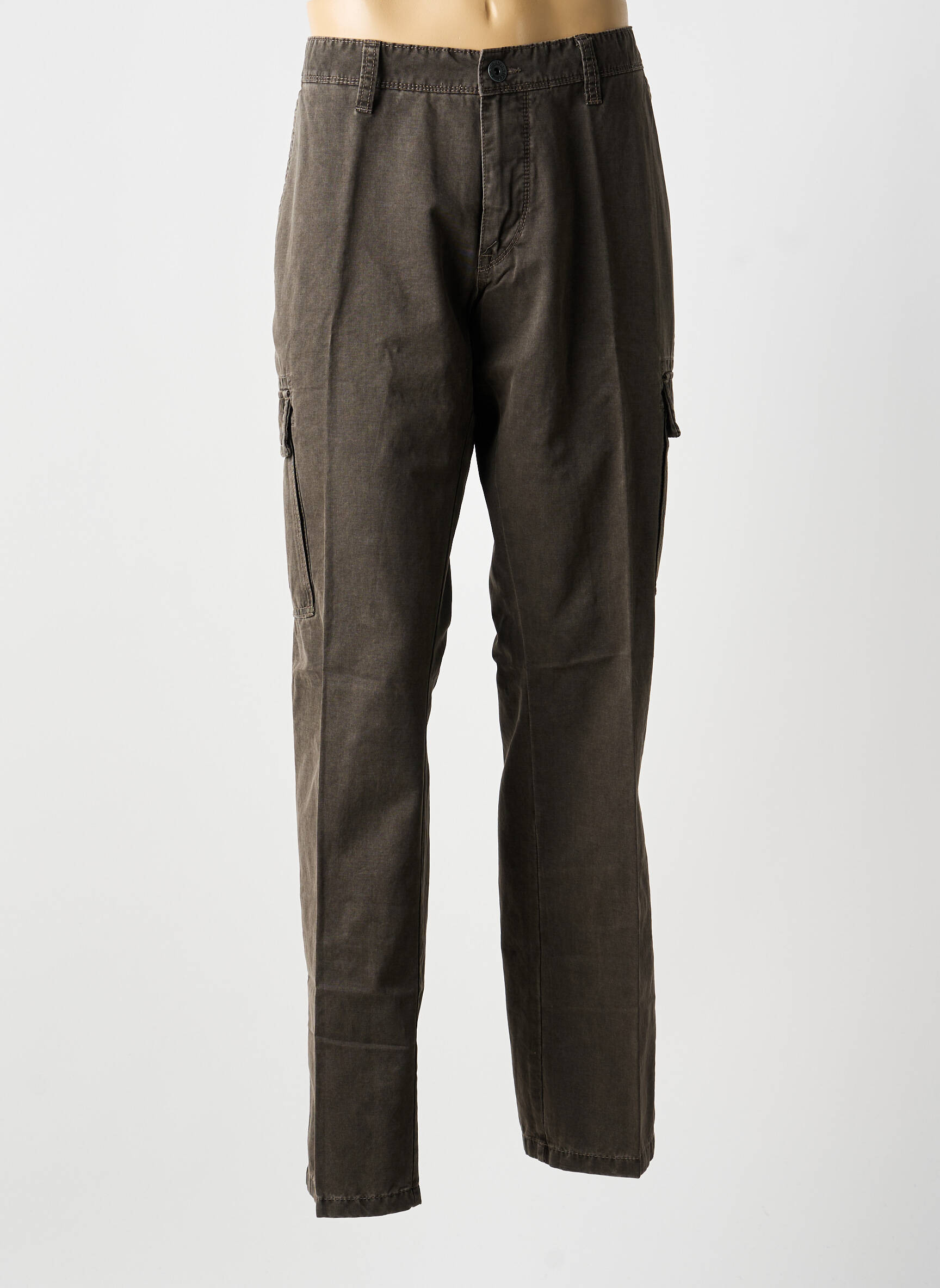 Pantalon cargo țesătură poplin mărime normală maro CAMEL ACTIVE bărbat