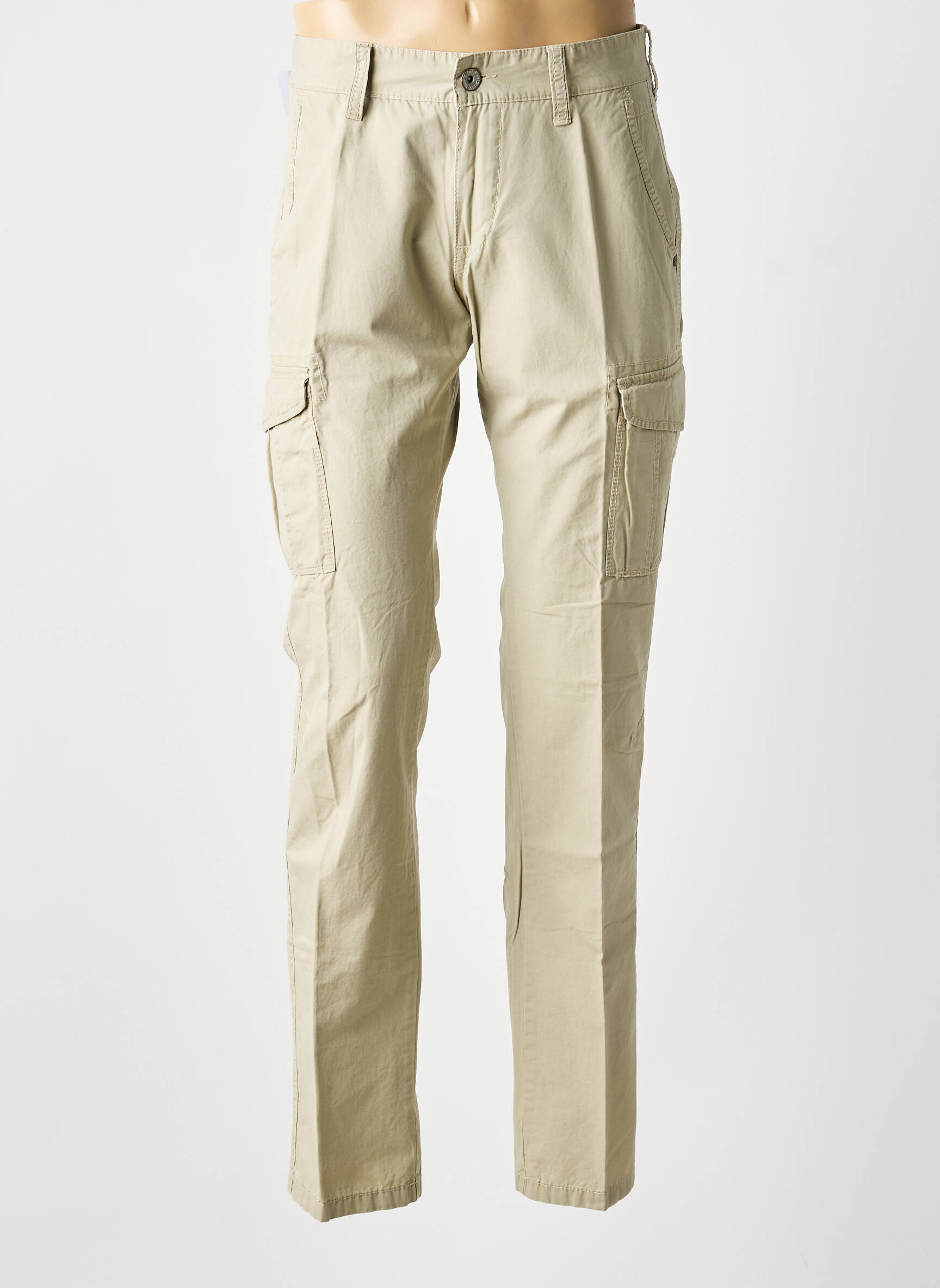 Pantalon cargo țesătură poplin mărime normală bej CAMEL ACTIVE bărbat