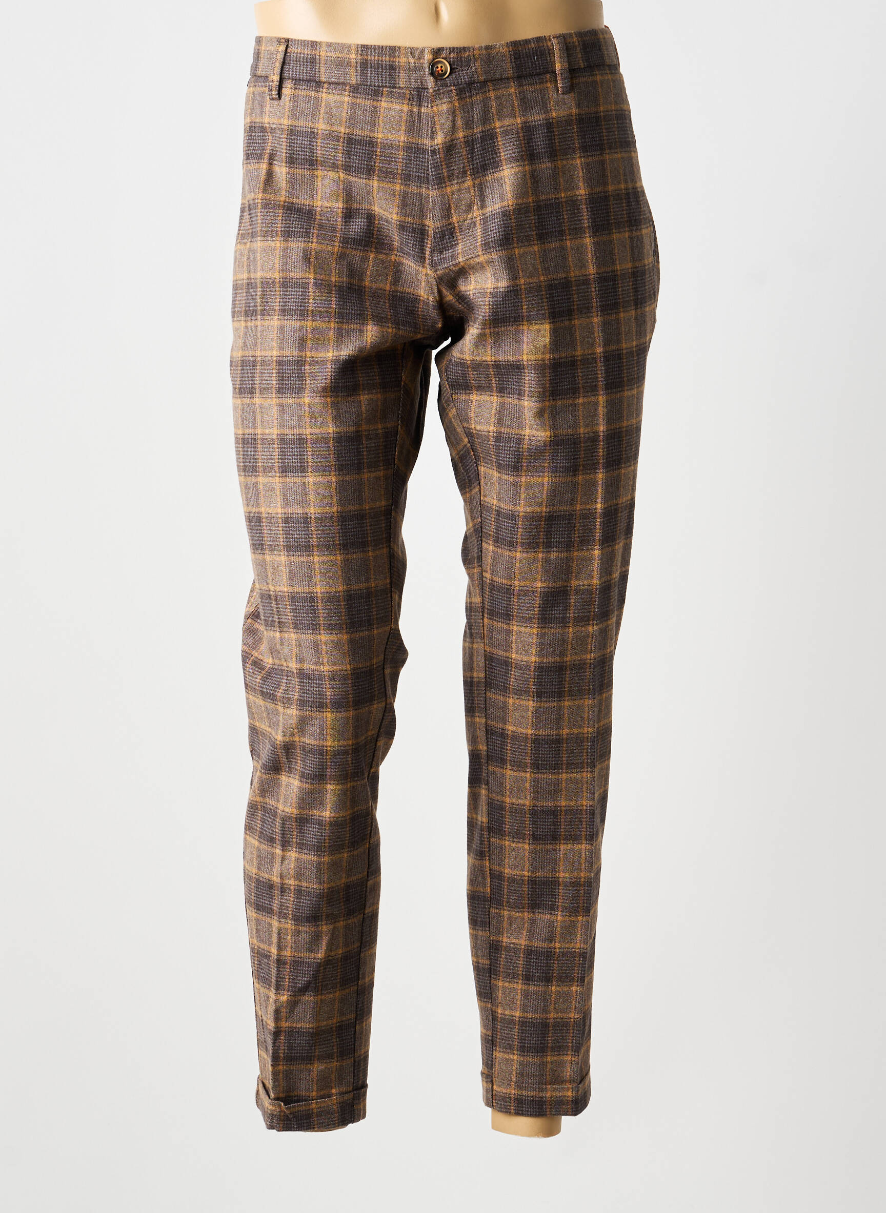 Pantalon chino buzunare mărime normală gri AT.P.CO bărbat